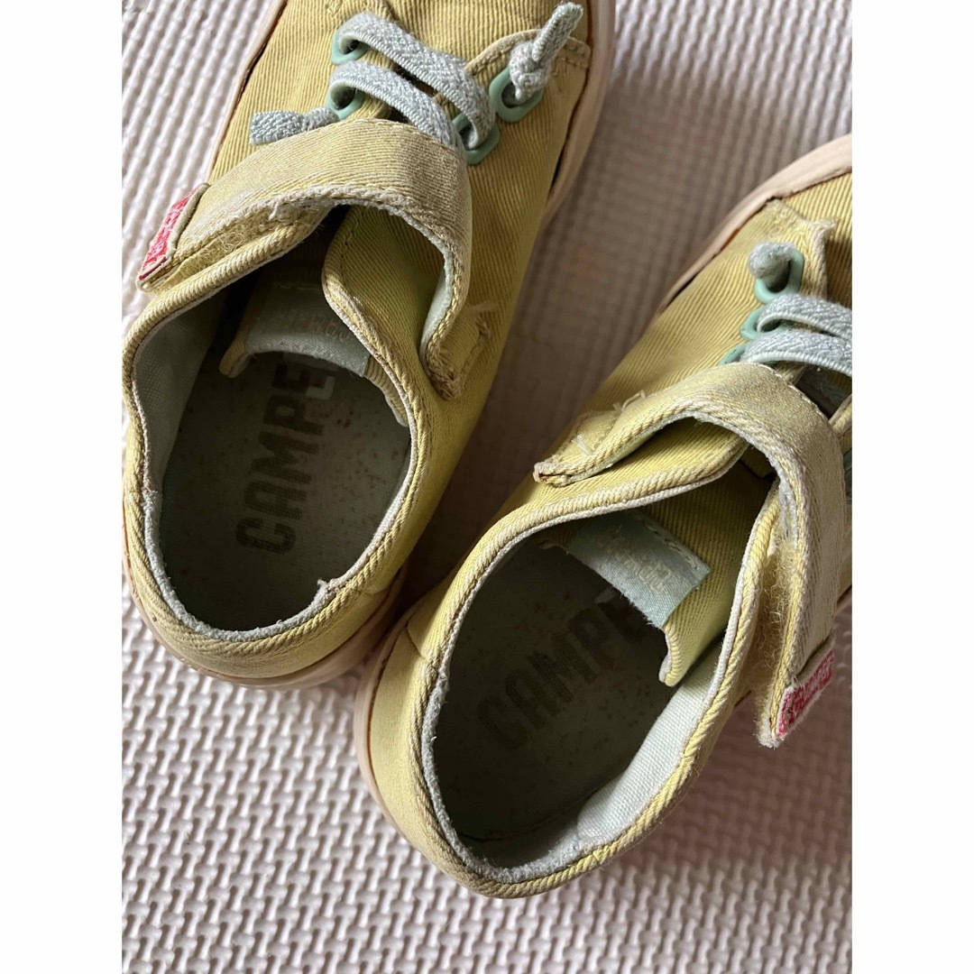 CAMPER(カンペール)のカンペール 16㎝（25）レモンイエロー キッズ/ベビー/マタニティのキッズ靴/シューズ(15cm~)(スニーカー)の商品写真