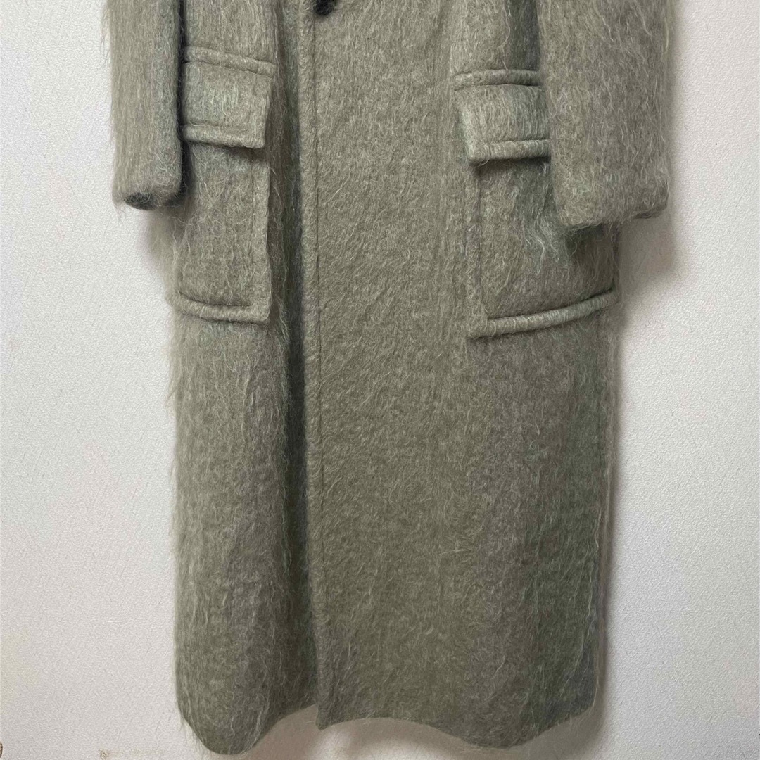 hyke2022AW MOHAIR DOUBLE BREASTED COAT