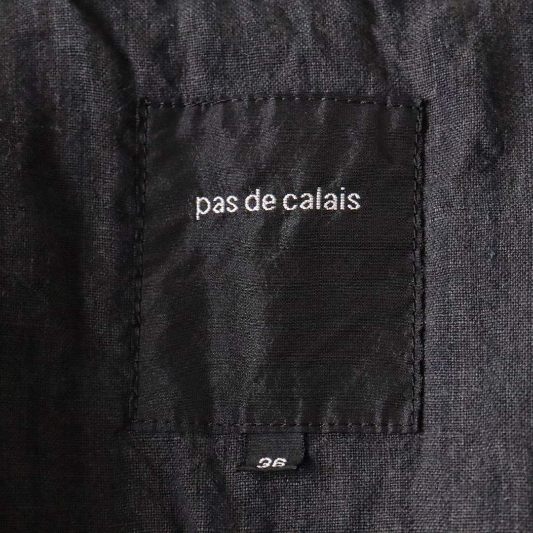 タグ付き♡pas de calais スノーネップツイードコート ネイビー 36