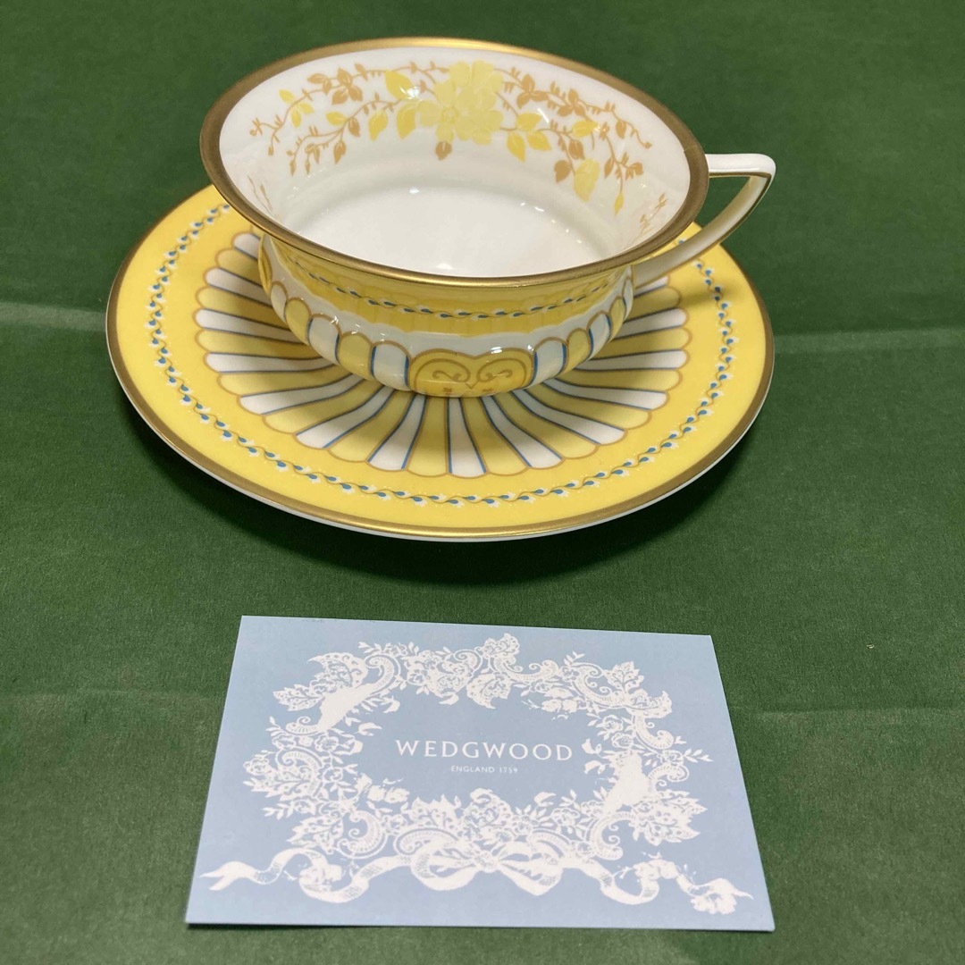 未使用品！箱あり　ウエッジウッド　イエローリボン　ハーレクインシリーズWEDGWOOD