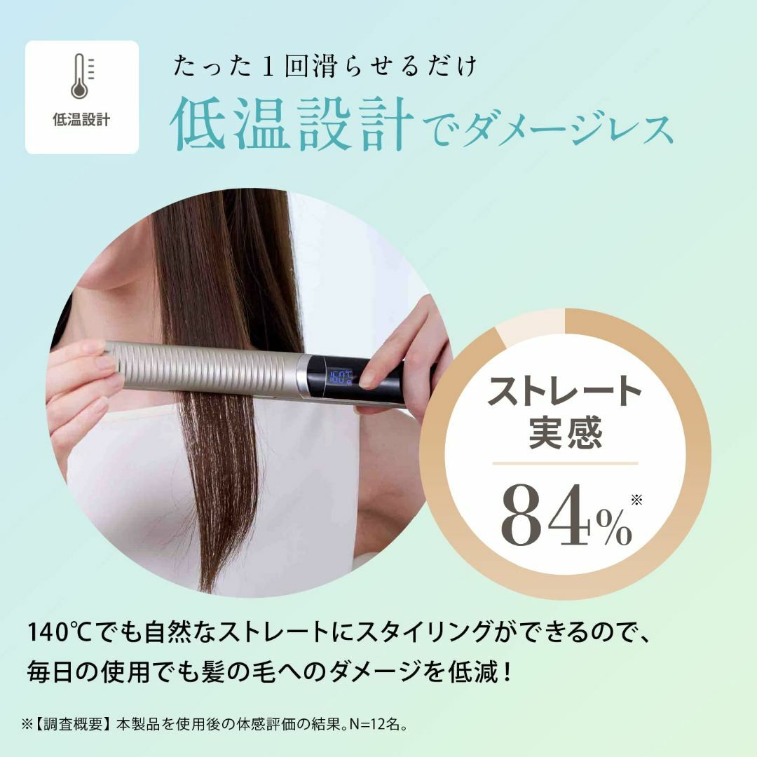 【数量限定】ヤーマン ヘアアイロン スムースアイロンフォトイオン ゴールド YJ