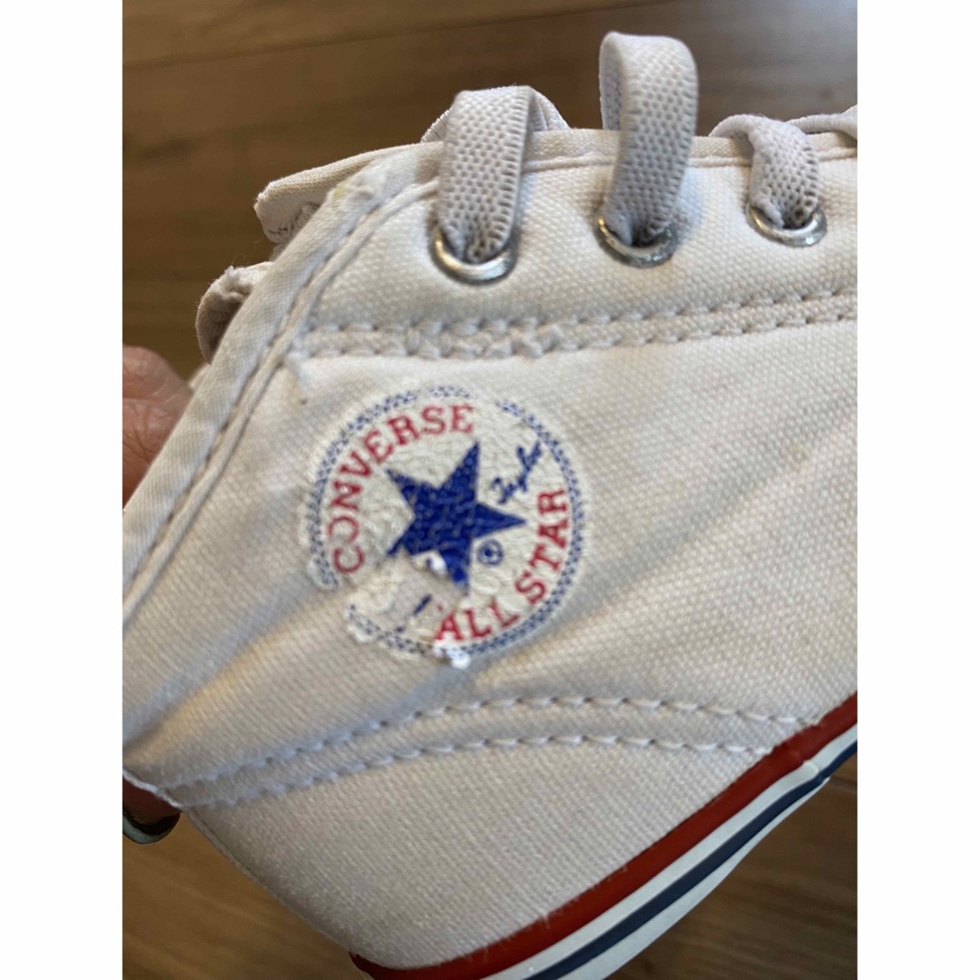 CONVERSE(コンバース)のコンバースBABYALLSTARNZホワイト Converse キッズ/ベビー/マタニティのベビー靴/シューズ(~14cm)(スニーカー)の商品写真