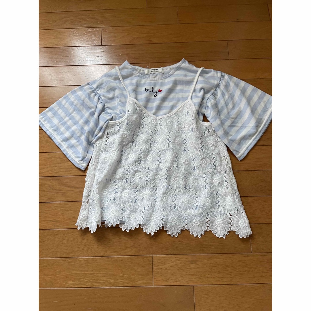 しまむら(シマムラ)の女の子服　まとめ売り　160㎝　Tシャツ　かわいい系　オシャレ キッズ/ベビー/マタニティのキッズ服女の子用(90cm~)(Tシャツ/カットソー)の商品写真