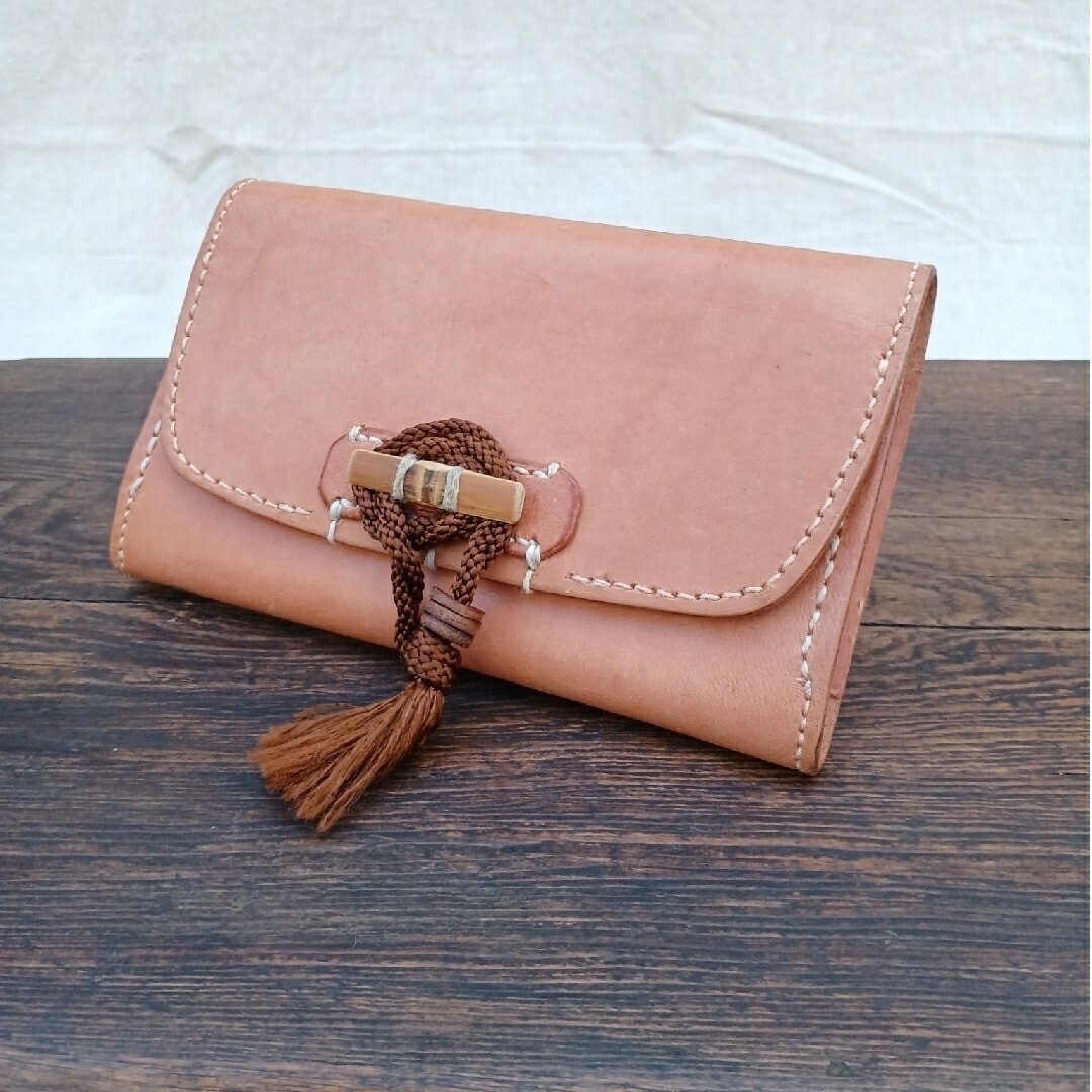 Antique natural CowLeather  寅次朗 / シャグポーチ