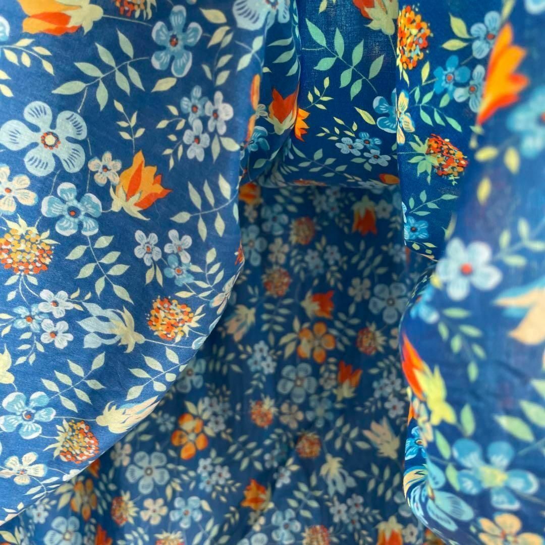 ☆ LIBERTY リバティ 花柄 ワンピース シャツ ロング マキシ-