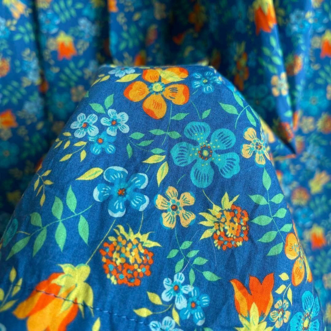 ☆ LIBERTY リバティ 花柄 ワンピース シャツ ロング マキシ-