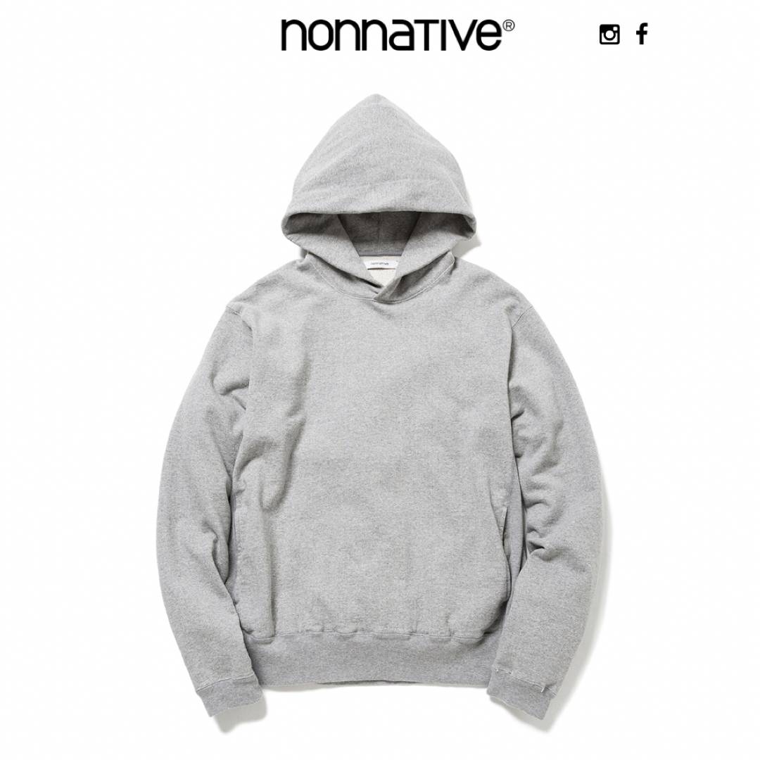 nonnative DWELLER HOODY COTTON SWEAT 灰 - パーカー