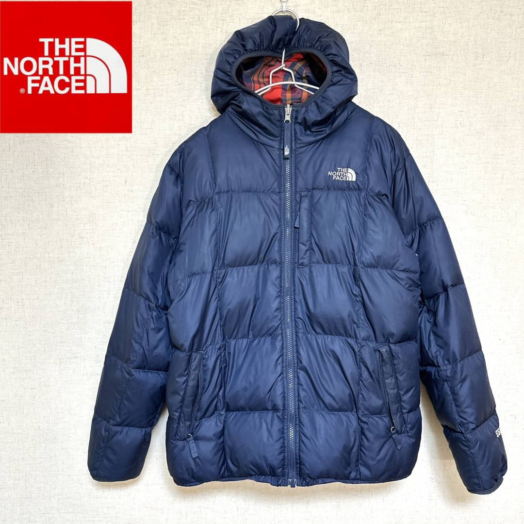 THE NORTH FACE リバーシブル　ダウン　ブルー/ネイビーサイズM