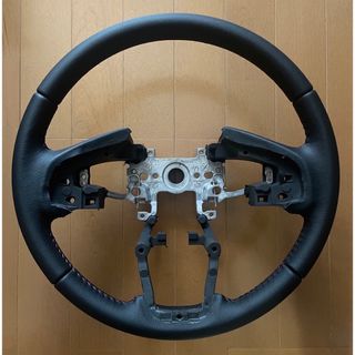 ホンダ(ホンダ)の【未使用】ホンダ N-BOXカスタム純正 本革巻ステアリング(車内アクセサリ)