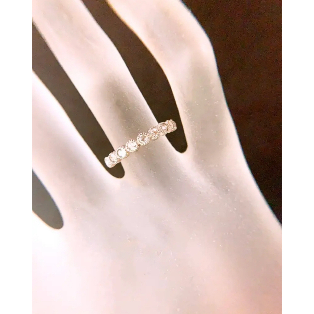 ウルウル✨D0.24CT✨プラチナミルウチローズカットダイヤモンドリング レディースのアクセサリー(リング(指輪))の商品写真