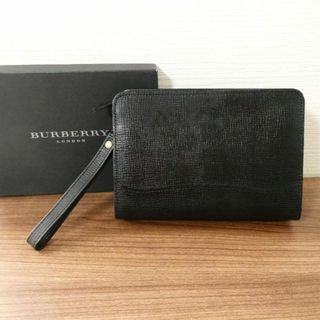 BURBERRY - 良品 綺麗 バーバリーロンドン レザー セカンドバッグ
