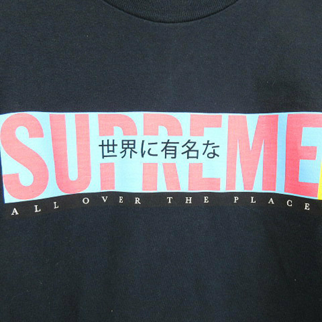 SUPREME 22SS All Over Tee Navy ネイビー L