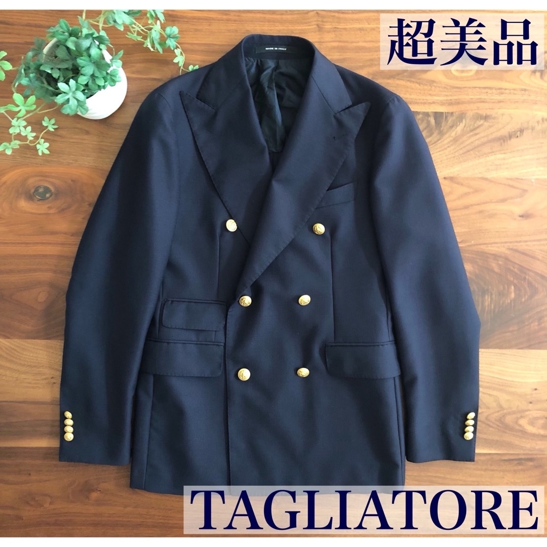 超美品　ISAIA ダブル　テーラードジャケット　44