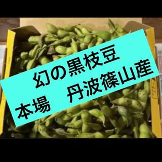 幻の黒枝豆　本場　丹波篠山産　さやのみ１kg+保険分加量(野菜)