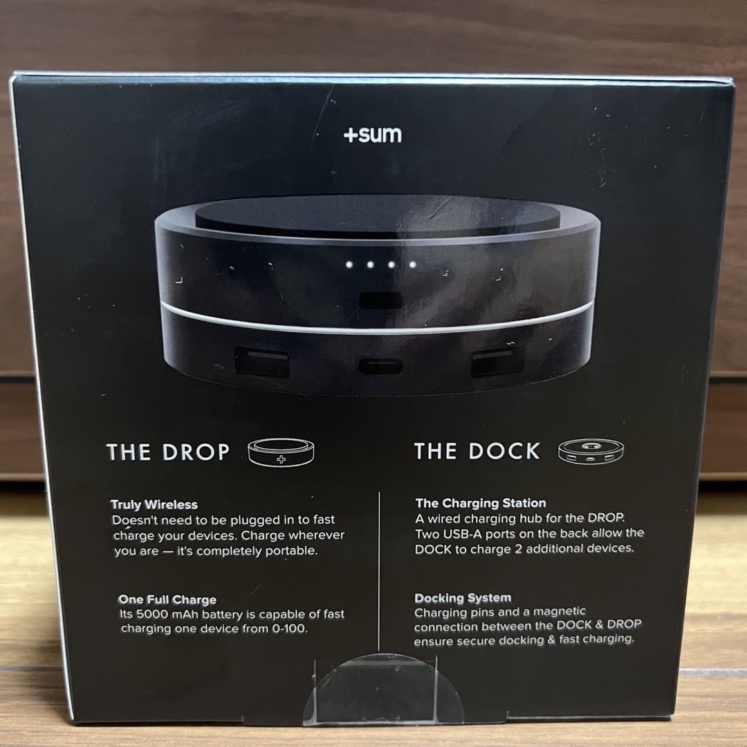 SUM DROP Wireless Charger & DOCK スマホ/家電/カメラのスマートフォン/携帯電話(バッテリー/充電器)の商品写真