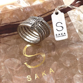 SAKA  sv925  5連リング　14号(リング(指輪))