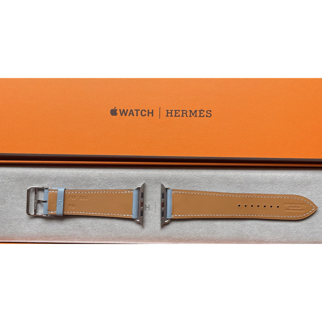 Hermes(エルメス)の【廃盤レア】Apple Watch HERMES レザーバンド メンズの時計(レザーベルト)の商品写真