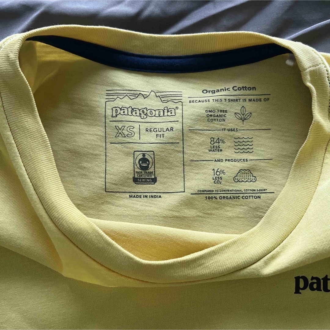 patagonia(パタゴニア)の[中古品]パタゴニア メンズ・P-6 ミッション・オーガニック・Tシャツ XS メンズのトップス(Tシャツ/カットソー(半袖/袖なし))の商品写真