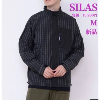 サイラス(SILAS)の新品　SILASサイラス　フロントジップ　スタンドカラージャケット　ブルゾン　Ｍ(ブルゾン)