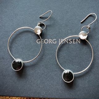 ジョージジェンセン(Georg Jensen)のGeorg Jensen スターリングシルバーピアス　オニキス(ピアス)