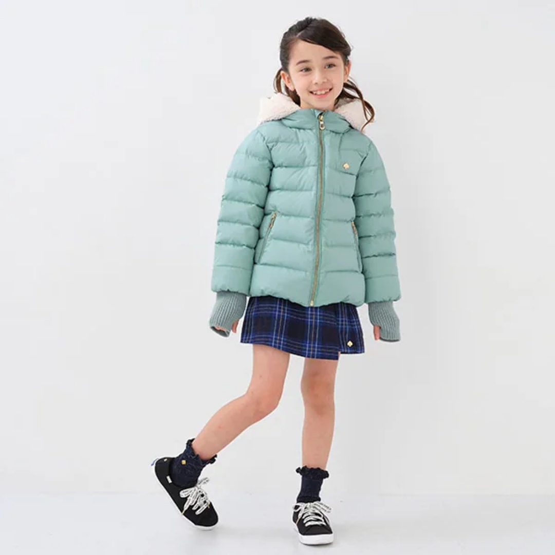 新品kate spade new york kids ボアフードダウンジャケット