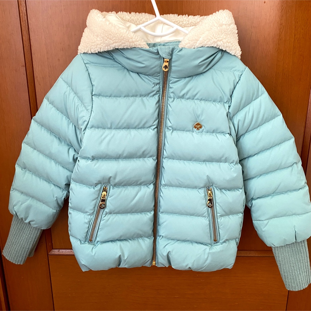 新品 ケイトスペード キッズ ダウン 150 ネイビー-