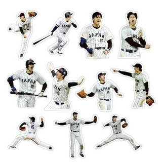 11枚セットステッカー ロサンゼルス・エンゼルス【 大谷翔平 】プロ野球選手-2(記念品/関連グッズ)