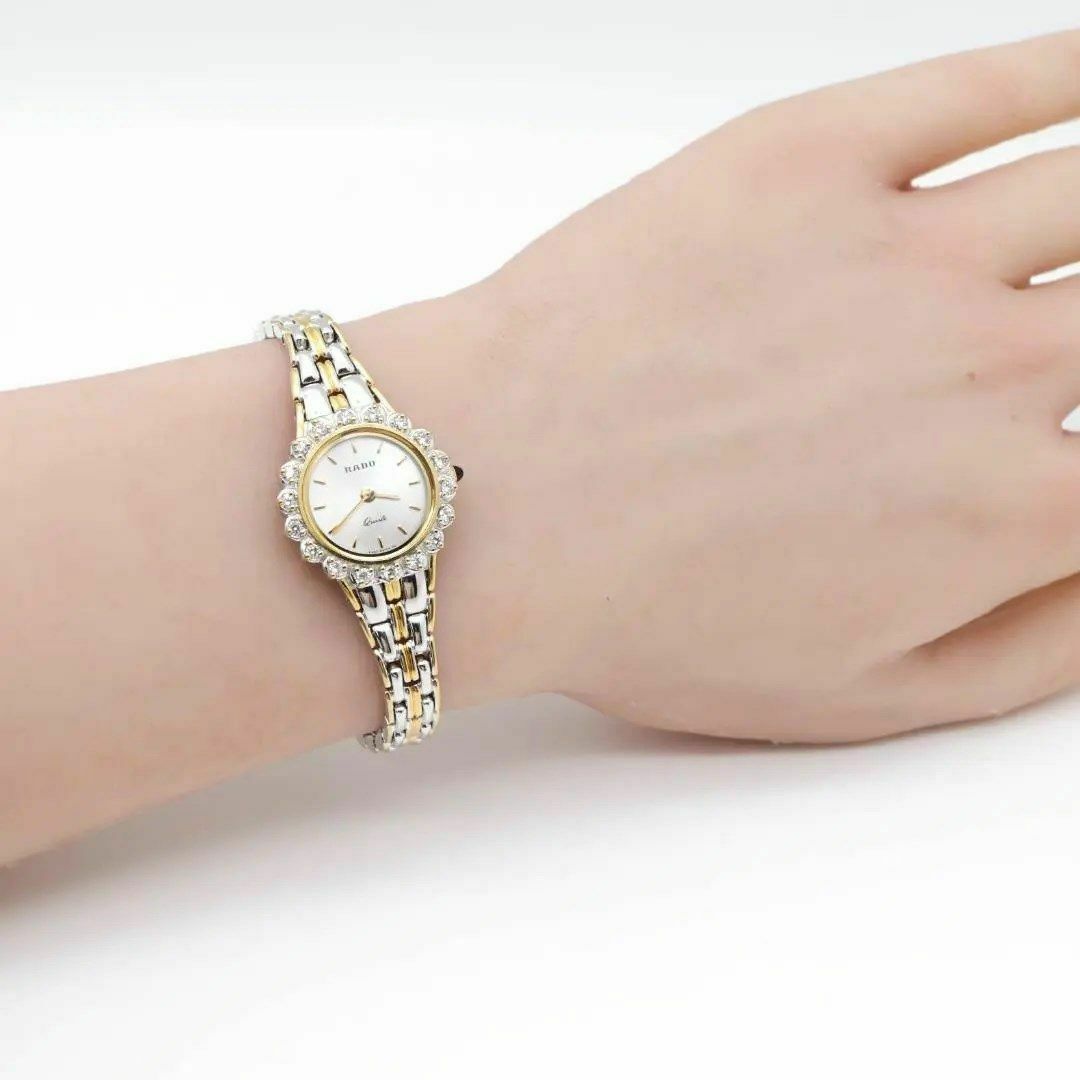 RADO(ラドー)の《希少》RADO 腕時計 シルバー ベゼル石付き ラグジュアリー レディース1 レディースのファッション小物(腕時計)の商品写真