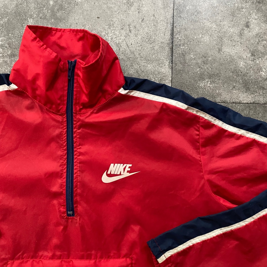 80s NIKE ナイキ ナイロンジャケット　ウインドブレーカー　紺タグ　XL