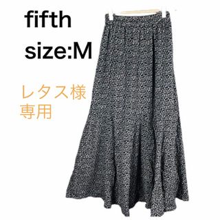 フィフス(fifth)のfifth 花柄ロングスカート　サイズM(ロングスカート)