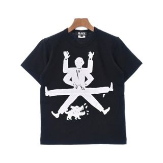 ブラックコムデギャルソン(BLACK COMME des GARCONS)のBLACK COMME des GARCONS Tシャツ・カットソー S 黒 【古着】【中古】(カットソー(半袖/袖なし))