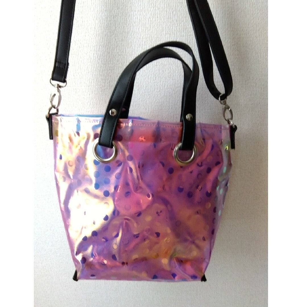 SAC(サック)のトートバッグ　ショルダーバッグ　sac　オーロラ　バッグ　虹色 レディースのバッグ(トートバッグ)の商品写真