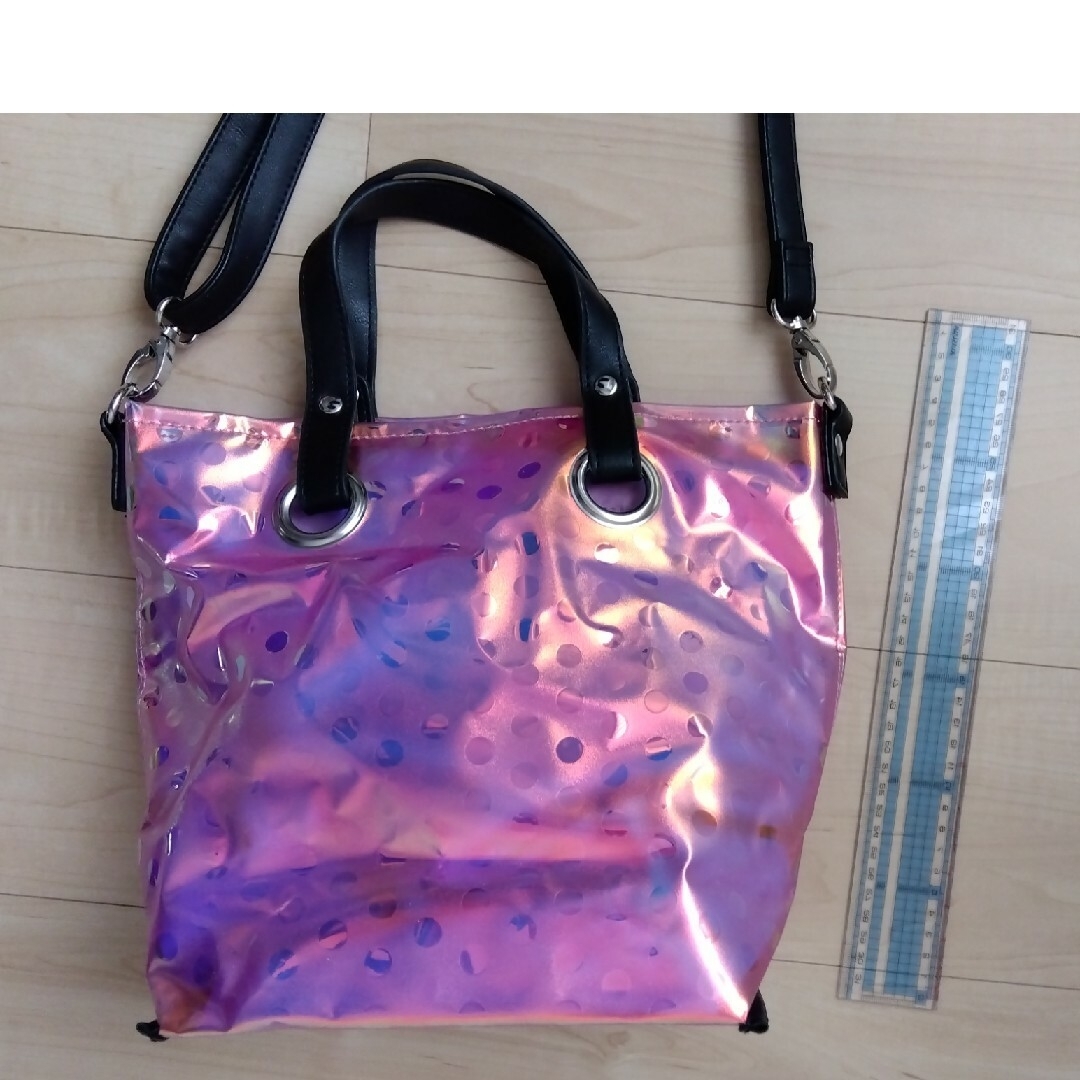 SAC(サック)のトートバッグ　ショルダーバッグ　sac　オーロラ　バッグ　虹色 レディースのバッグ(トートバッグ)の商品写真