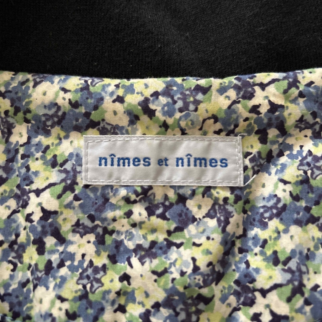 nimes et nimes(ニームエニーム)のレディース　美品　nimes et nimes 裏起毛　ジャケット　ブラック　黒 レディースのジャケット/アウター(テーラードジャケット)の商品写真