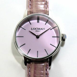 ロックマン(LOCMAN)の美品 稼働品 LOCMAN ロックマン クオーツ 腕時計 純正バンド 箱 保証書(腕時計)