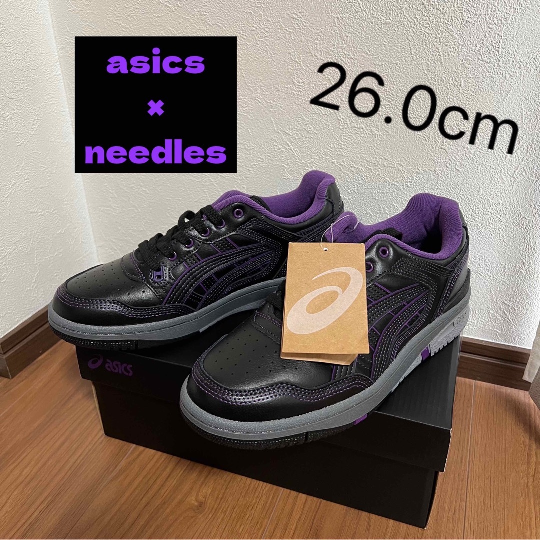 新品未使用 needles×asics EX89 Black 26.0cm