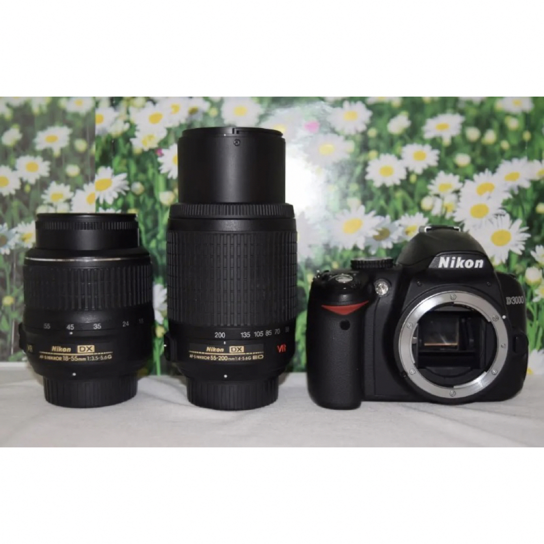 Nikon - ❤️Nikon ニコン D3000❤一眼レフ❤ダブルレンズ❤初心者