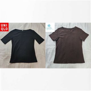 ユニクロ(UNIQLO)の【ユニクロ・アースミュージックアンドエコロジー】Tシャツまとめ売りLサイズ(Tシャツ(半袖/袖なし))