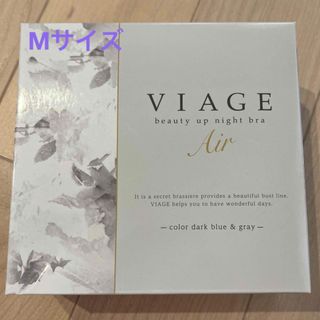 ヴィアージュ(VIAGE)のVIAGEダークブルー✖️グレーエアーナイトブラMサイズ(ブラ)