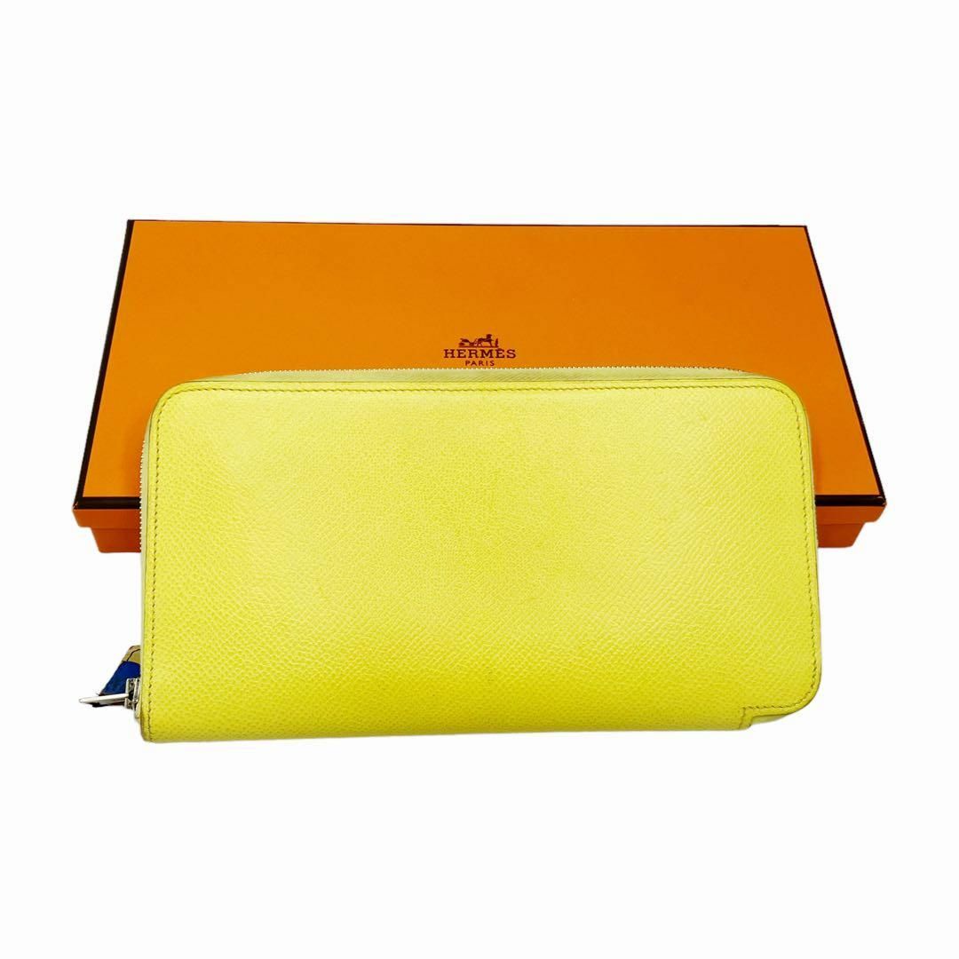 ⭐️良品⭐️ エルメス アザップロング シルクイン 長財布 イエロー-