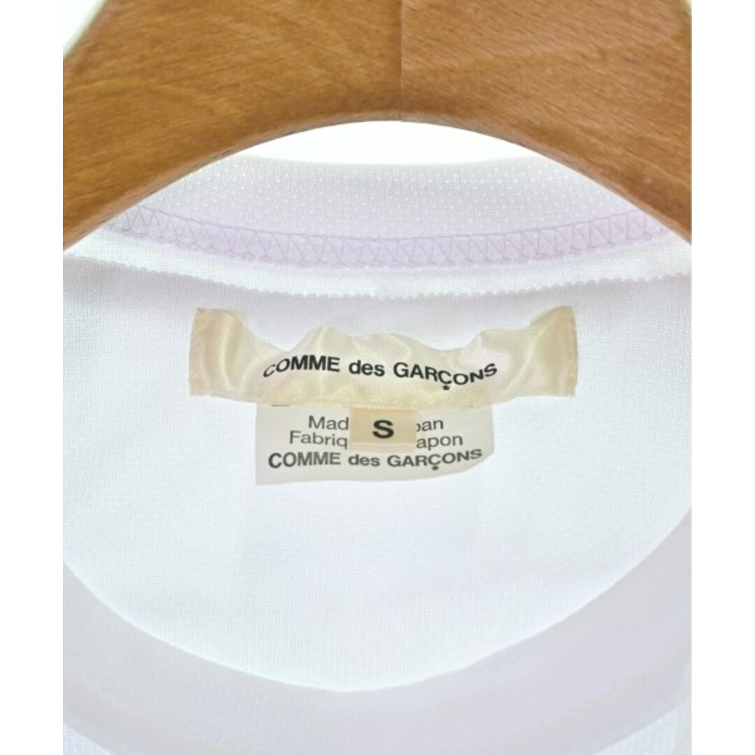 COMME des GARCONS(コムデギャルソン)のCOMME des GARCONS Tシャツ・カットソー S 白 【古着】【中古】 レディースのトップス(カットソー(半袖/袖なし))の商品写真