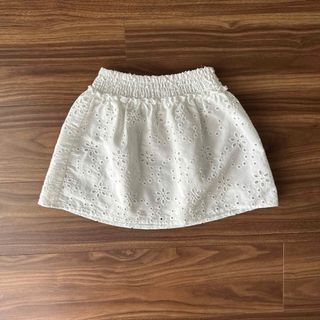 ザラキッズ(ZARA KIDS)のZARA ザラ トップス スカート セットアップ ホワイト レース ワンピース(スカート)