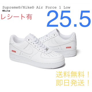 シュプリーム(Supreme)の【新品】SUPREME NIKE AIR FORCE 1 LOW 25.5㎝ 白(スニーカー)