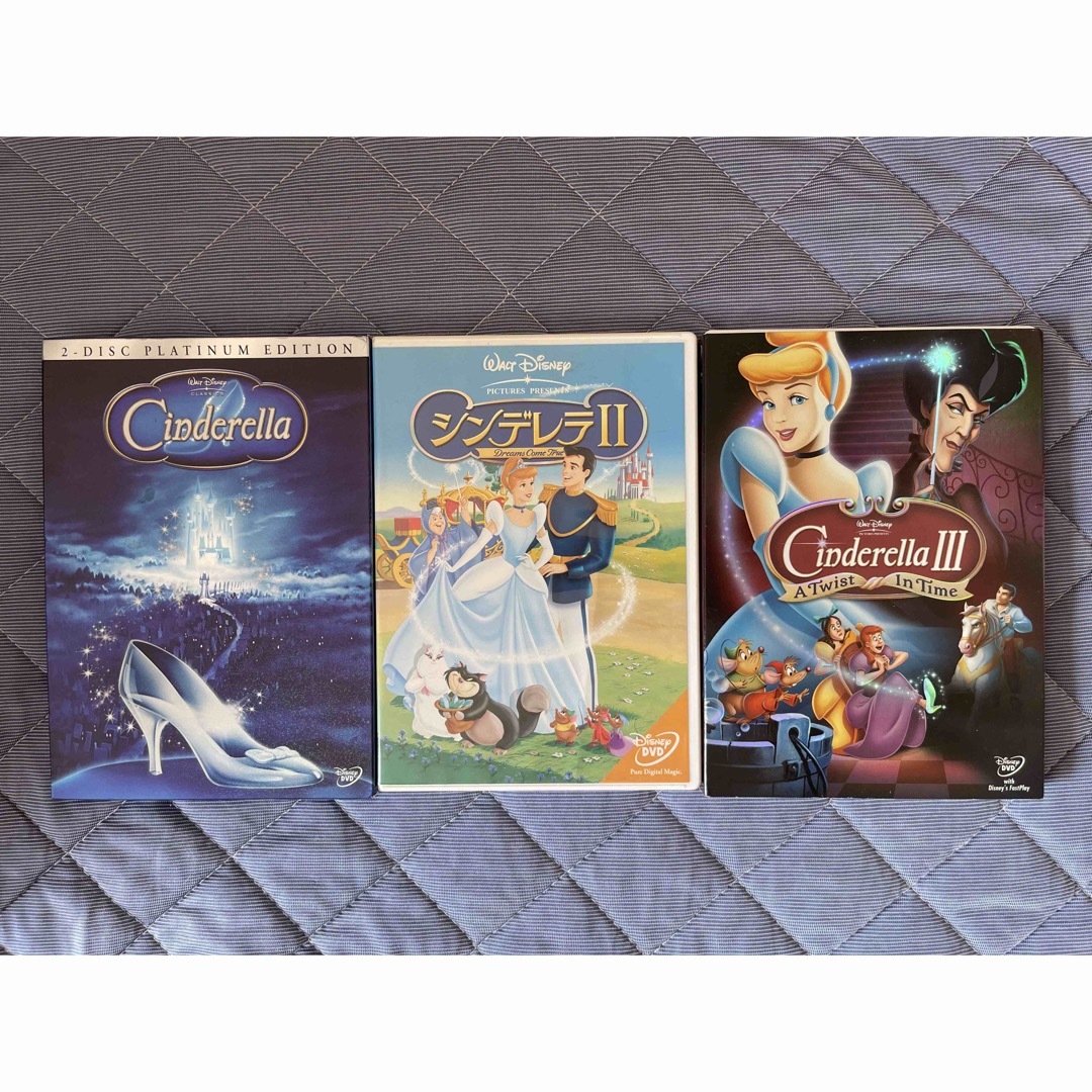 Disney(ディズニー)のシンデレラ 1～3巻セット セルDVD ディズニー映画 エンタメ/ホビーのDVD/ブルーレイ(キッズ/ファミリー)の商品写真
