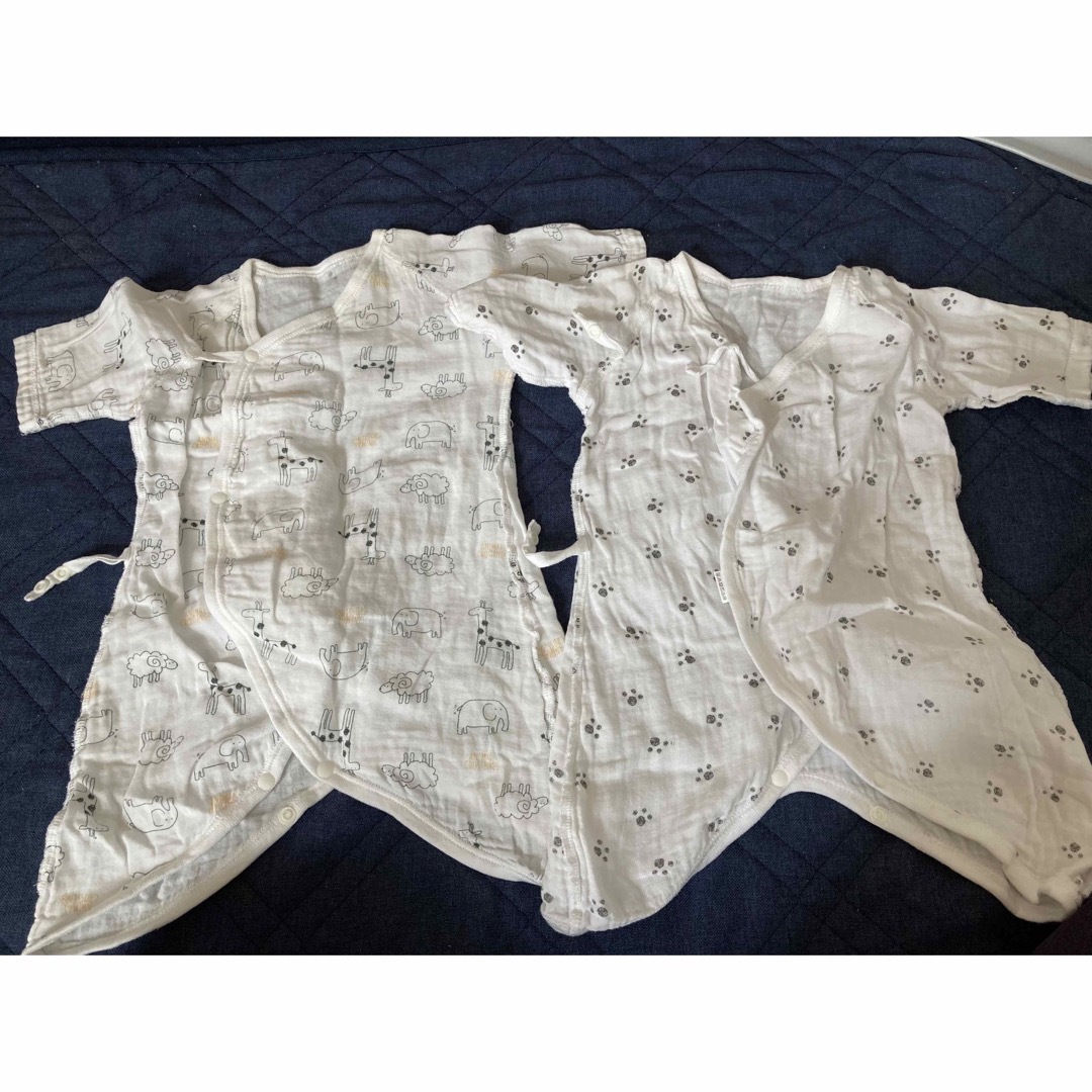 新生児　コンビ肌着2枚セット キッズ/ベビー/マタニティのベビー服(~85cm)(肌着/下着)の商品写真