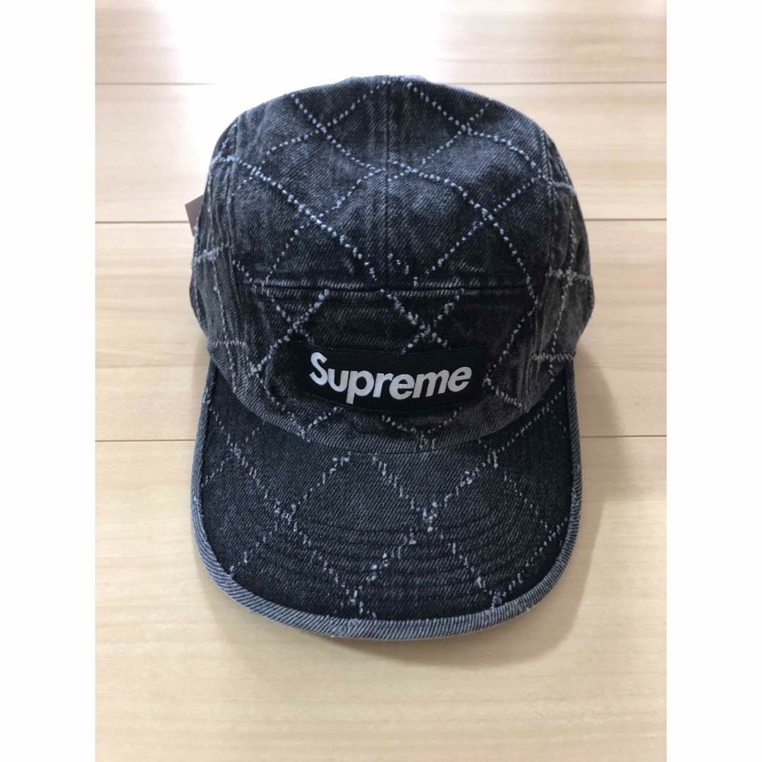 Supreme Punched Denim Camp Cap 'Black