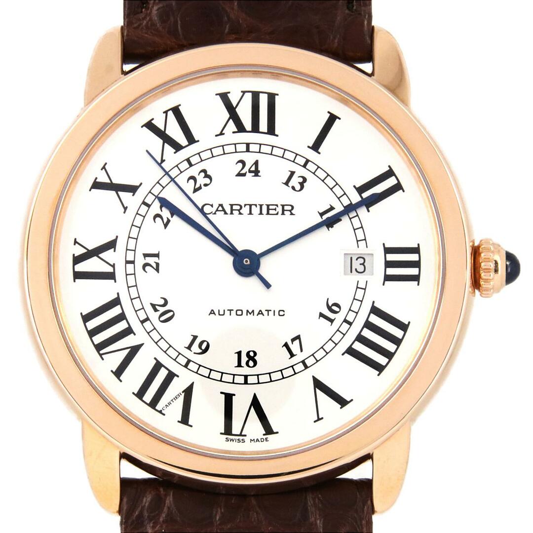 【まとめ買い】 カルティエ ロンドソロXL PGコンビ W6701009 SSxPG 自動巻 腕時計(アナログ)