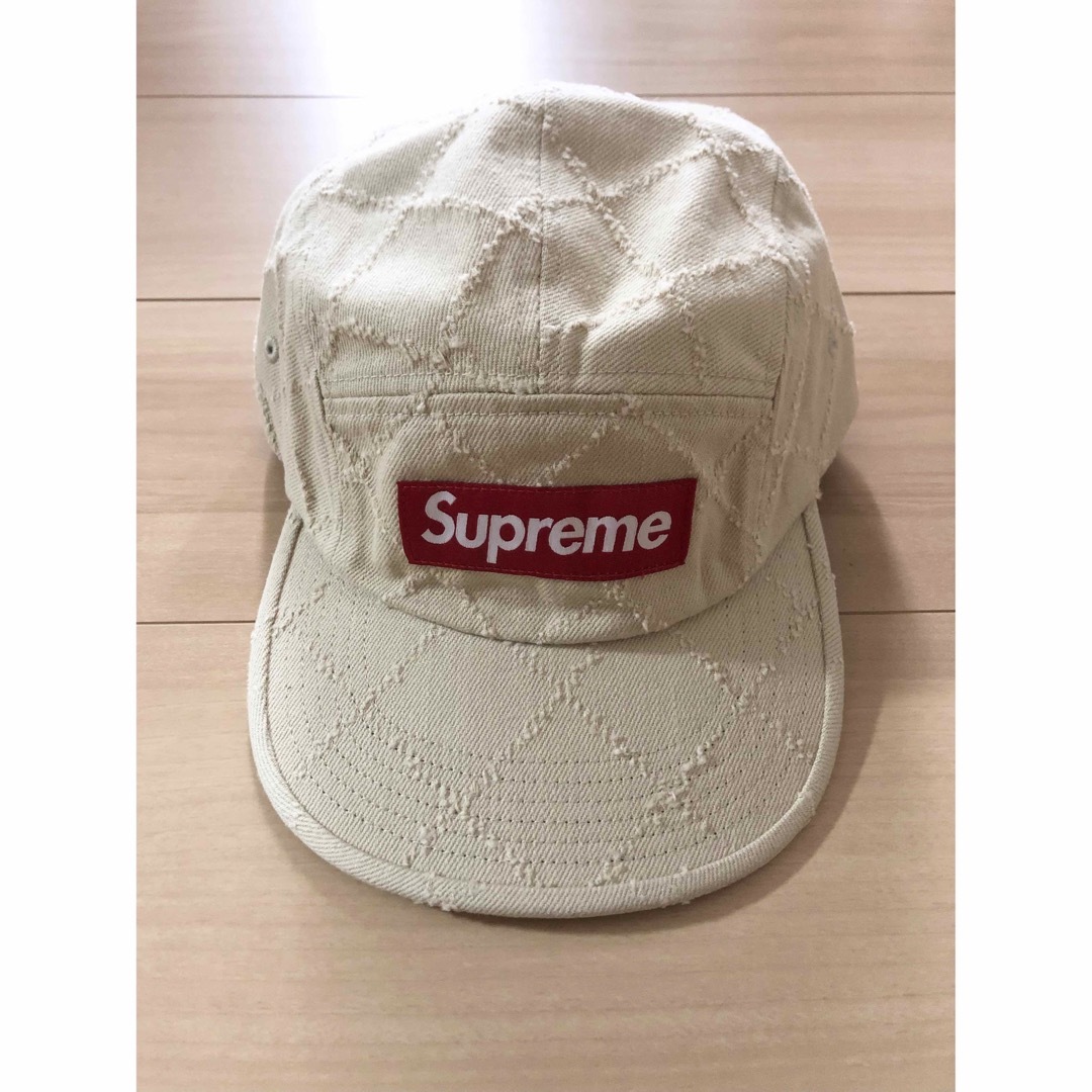 Supreme - シュプリーム Punched Denim Camp Cap ベージュの通販