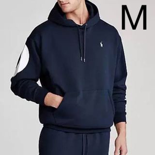 ポロラルフローレン(POLO RALPH LAUREN)のポロラルフローレンパーカーネイビー　メンズ スウェット　Mサイズ(パーカー)