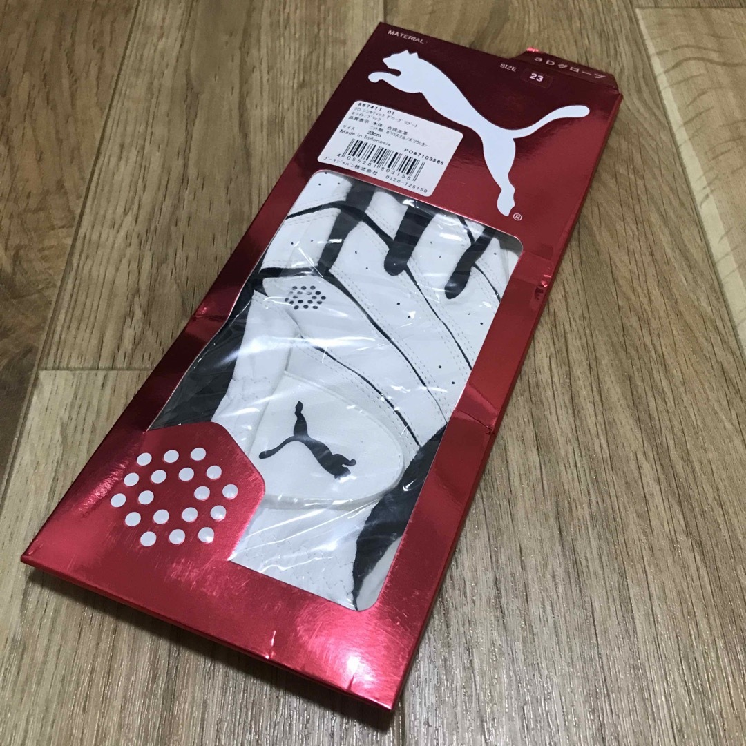 PUMA - 【未使用品】PUMA(プーマ) ゴルフ手袋 ホワイト/ブラック